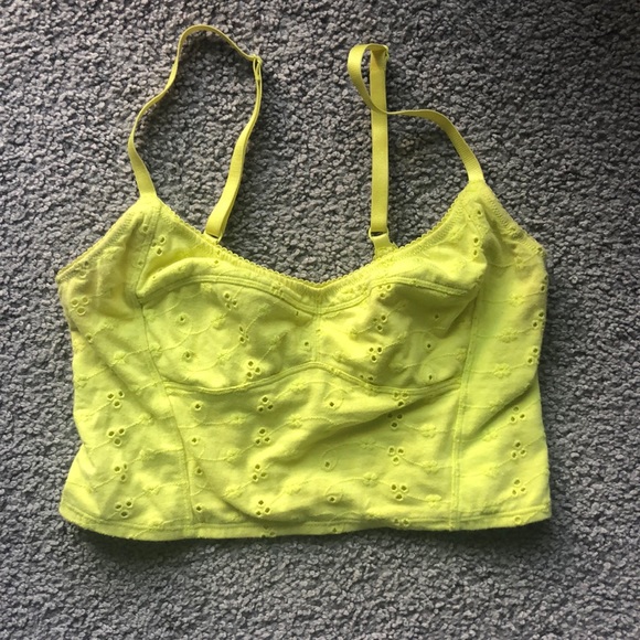 Free People Other - Free people xs yellow bralette with eyelet detail